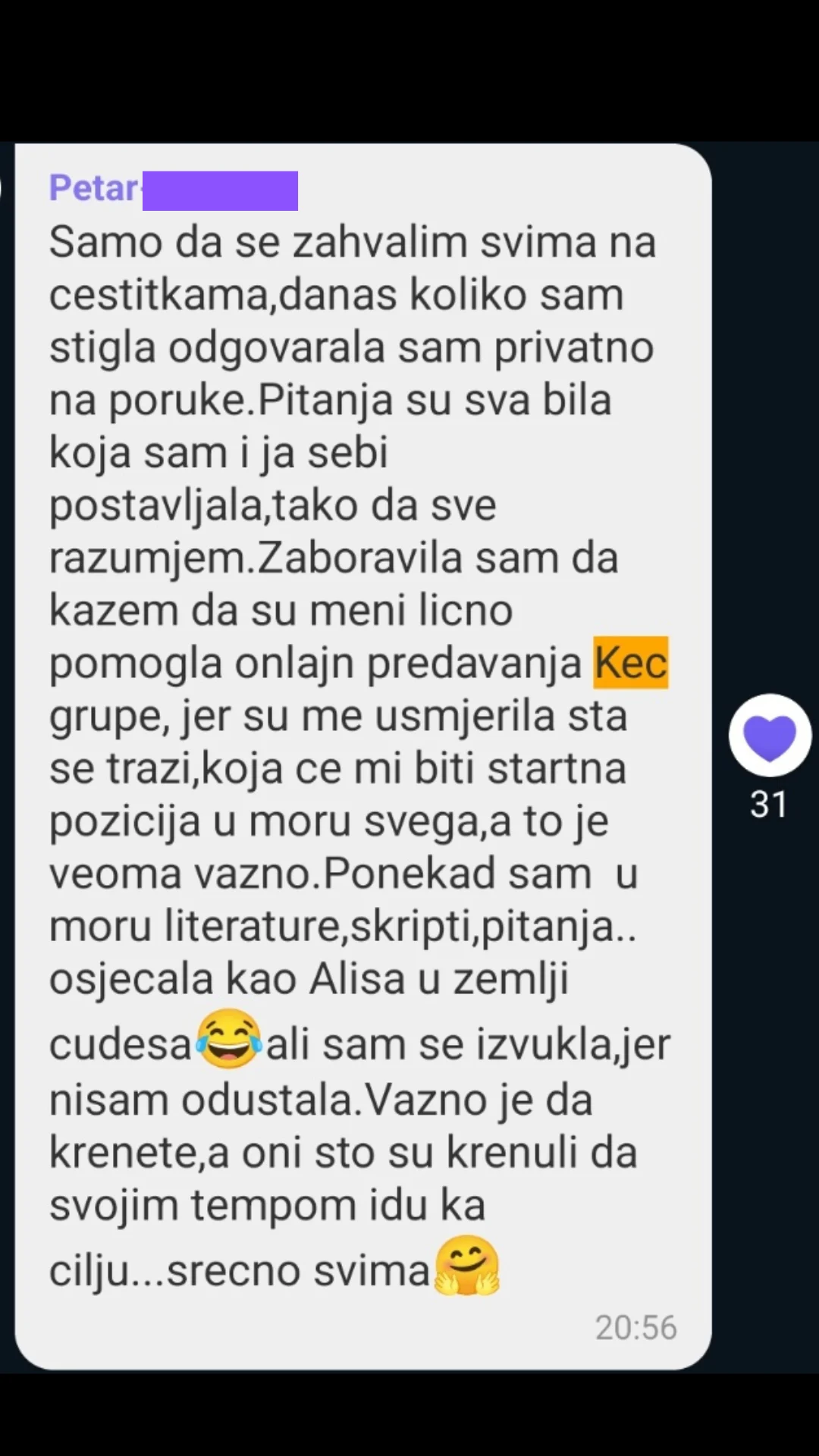 Pripreme za pravosudni ispit – nivo BiH - Utisci učesnika Priprema za pravosudni ispit – nivo BiH - utisak polaznika 4